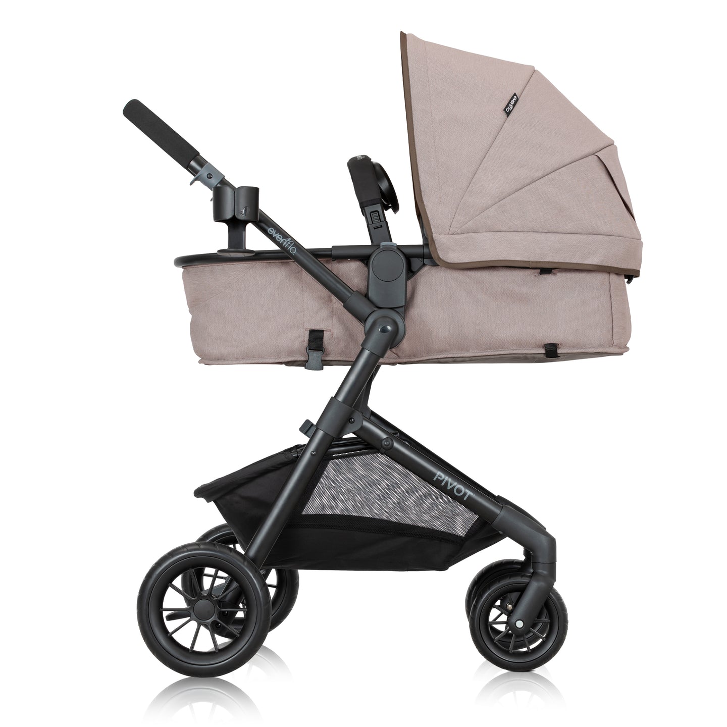 Evenflo - Pivot Modular Travel System with LiteMax Infant Car Seat - Desert Tan